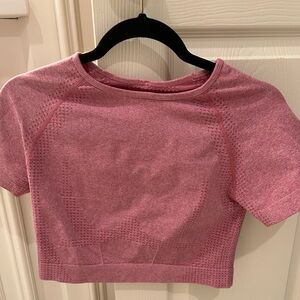 (2) Cropped Tops Short Sleeve Set of 2